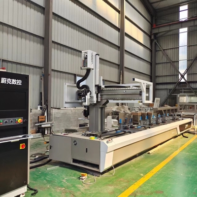 4 軸 カーテン ウォール マシン 600mm アルミ プロフィール Cnc マシン 掘削 フレッシング