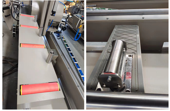 550mm CNCダブルヘッドミトラソウ 窓と扉のアルミプロフィールを切る工場製造