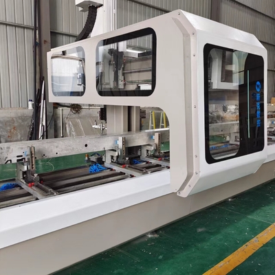 4 軸 カーテン ウォール マシン 600mm アルミ プロフィール Cnc マシン 掘削 フレッシング