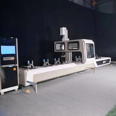 高効率の4軸掘削 CNC加工センター アルミニウムプロファイル加工 窓機械
