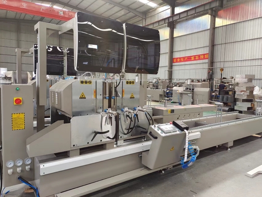 自動 アルミ 切断 機械 窓 ドア と カーテン 壁 の ための CNC ダブル ミトラ ソー