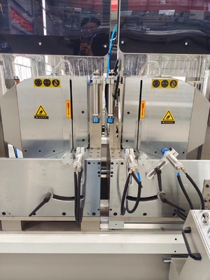 自動 アルミ 切断 機械 窓 ドア と カーテン 壁 の ための CNC ダブル ミトラ ソー