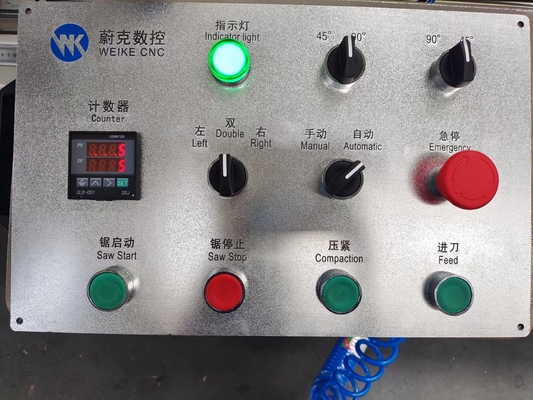 デジタルディスプレイ ダブルミトラ 切断 ソー フロントブレード ソーリング 機械 アルミとUPVC
