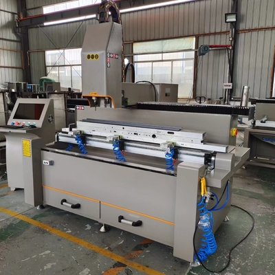 1500mm ダブルヘッド CNC 掘削とフレーシングマシン コピールーター機械 CNC 窓ドア製造機械