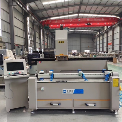 1500mm ダブルヘッド CNC 掘削とフレーシングマシン コピールーター機械 CNC 窓ドア製造機械