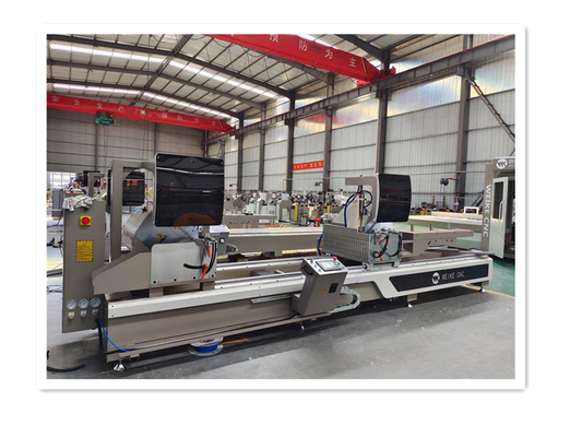 アルミ製の二重頭切断用サー WJM-CNC-600*4200