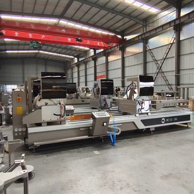 4000mm 5000mm 6000mm CNC アルミニウム UPVC 切断機 ダブルミトラ 切断サー