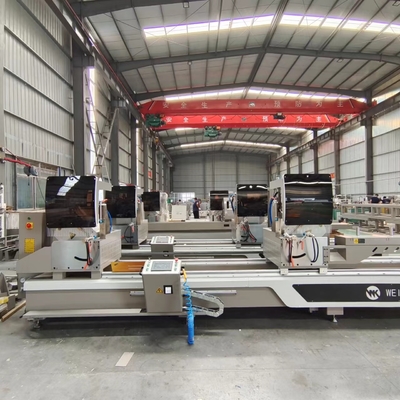 4000mm 5000mm 6000mm CNC アルミニウム UPVC 切断機 ダブルミトラ 切断サー