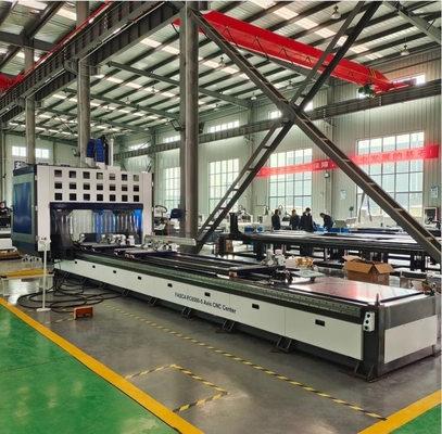 アルミ CNC 5 軸加工センター 300mm サーブブレードを持つ CNC 掘削と切断機械