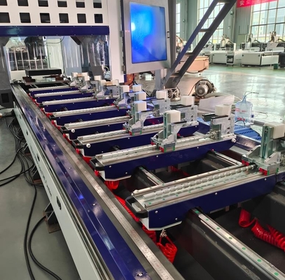 アルミ CNC 5 軸加工センター 300mm サーブブレードを持つ CNC 掘削と切断機械