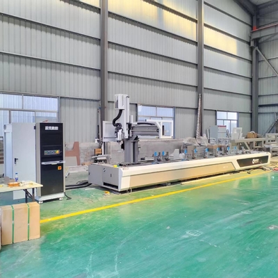 アルミニウム切断機械 CNC 4 軸 掘削 フレッシング と カーテン 壁 と 窓 ドア の 切断 機械