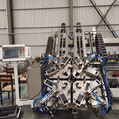 アルミニウム窓およびドアのプロフィールのコーナーのひだが付くための7.5kw CNCのコーナーのひだを付ける機械