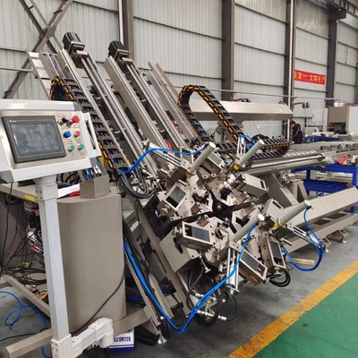 アルミニウム窓およびドアのプロフィールのコーナーのひだが付くための7.5kw CNCのコーナーのひだを付ける機械